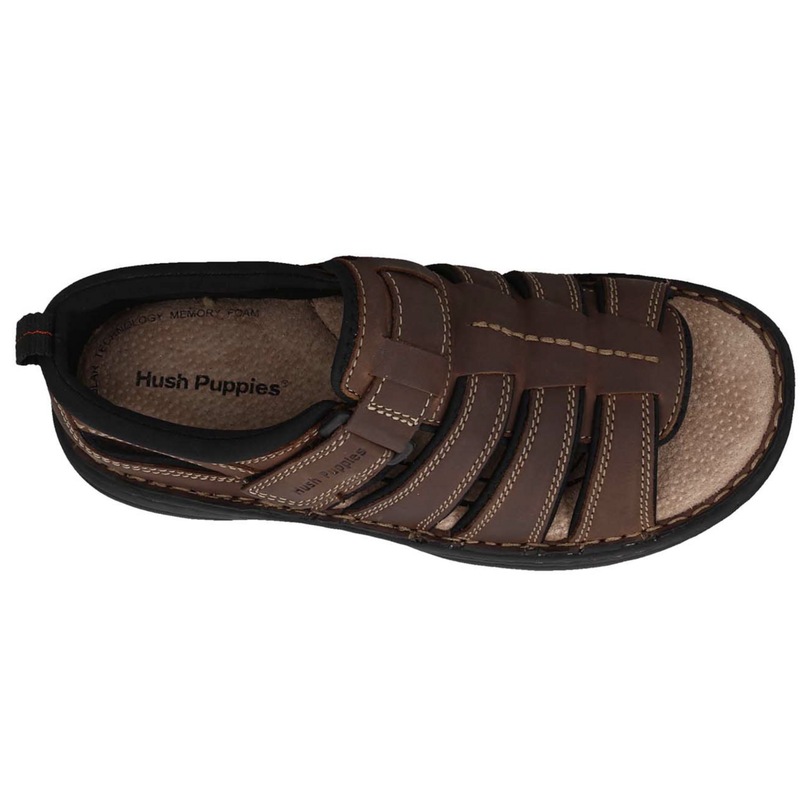 hush puppies mens leather sandals