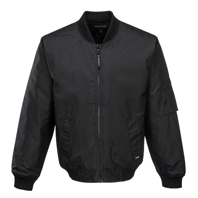 Buy HUSKI Men's Quilted Combat Bomber Waterproof Jacket Windproof