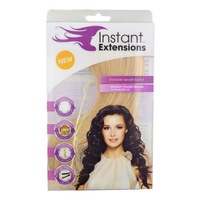 Instant Hair Extensions w/ Invisible Band - Medium Golden Blonde