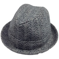 KANGOL Kids Herringbone Player Trilby Hat K0795KK Brimmed Fedora Childrens Cap