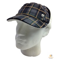 KANGOL Plaid Supre Ushanka Sherpa Chullo Lined Hat Warm Winter Ear Trapper Flying
