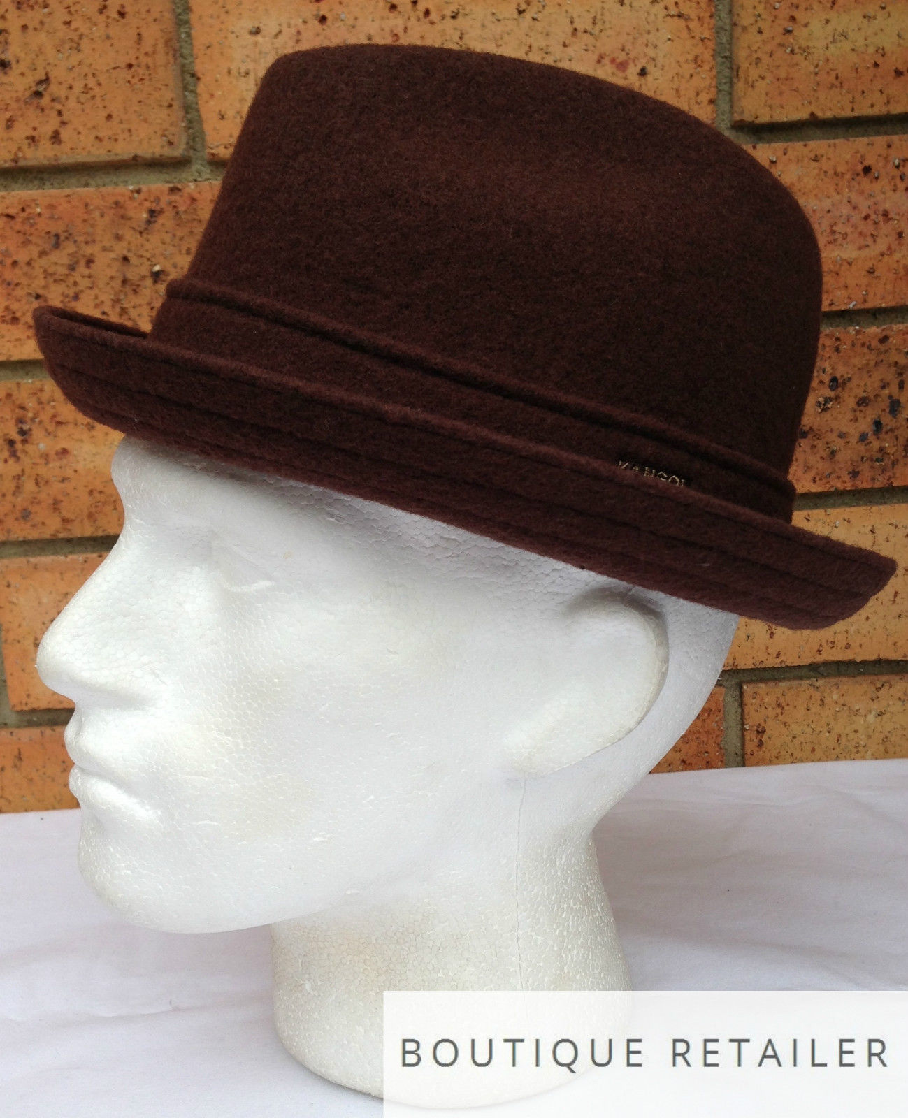 KANGOL Wool Player Trilby Hat Fedora 