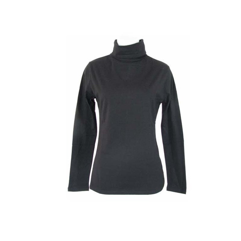 Buy Ladies SKIVVY Women's Long Sleeve Plain Top Warm Turtleneck Cotton ...