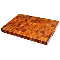 Davis & Waddell Acacia Wood End Grain Cutting Board Chopping Serving - 50x35cm
