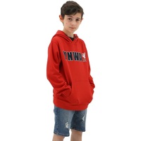 Liverpool FC Youth Boys Hoodie Jumper LFC YNWA Firebird Hoody - Red