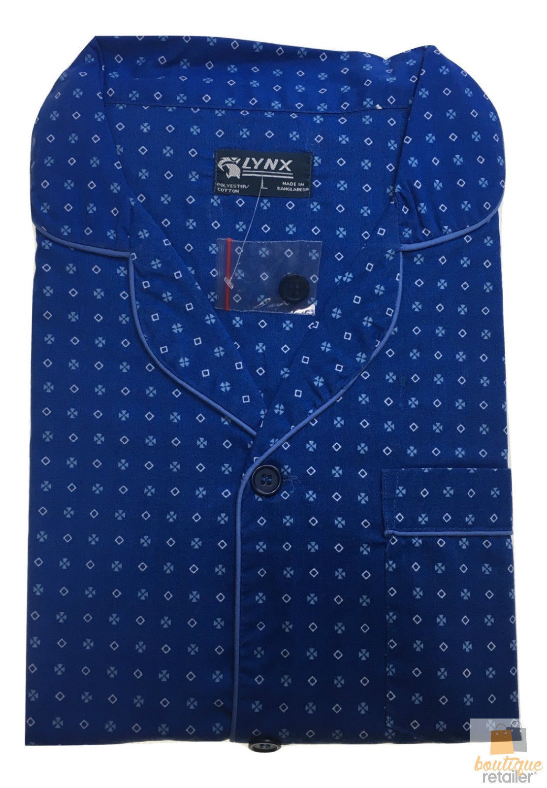 LYNX Men's Pyjamas SHIRT \u0026 SHORTS Set 
