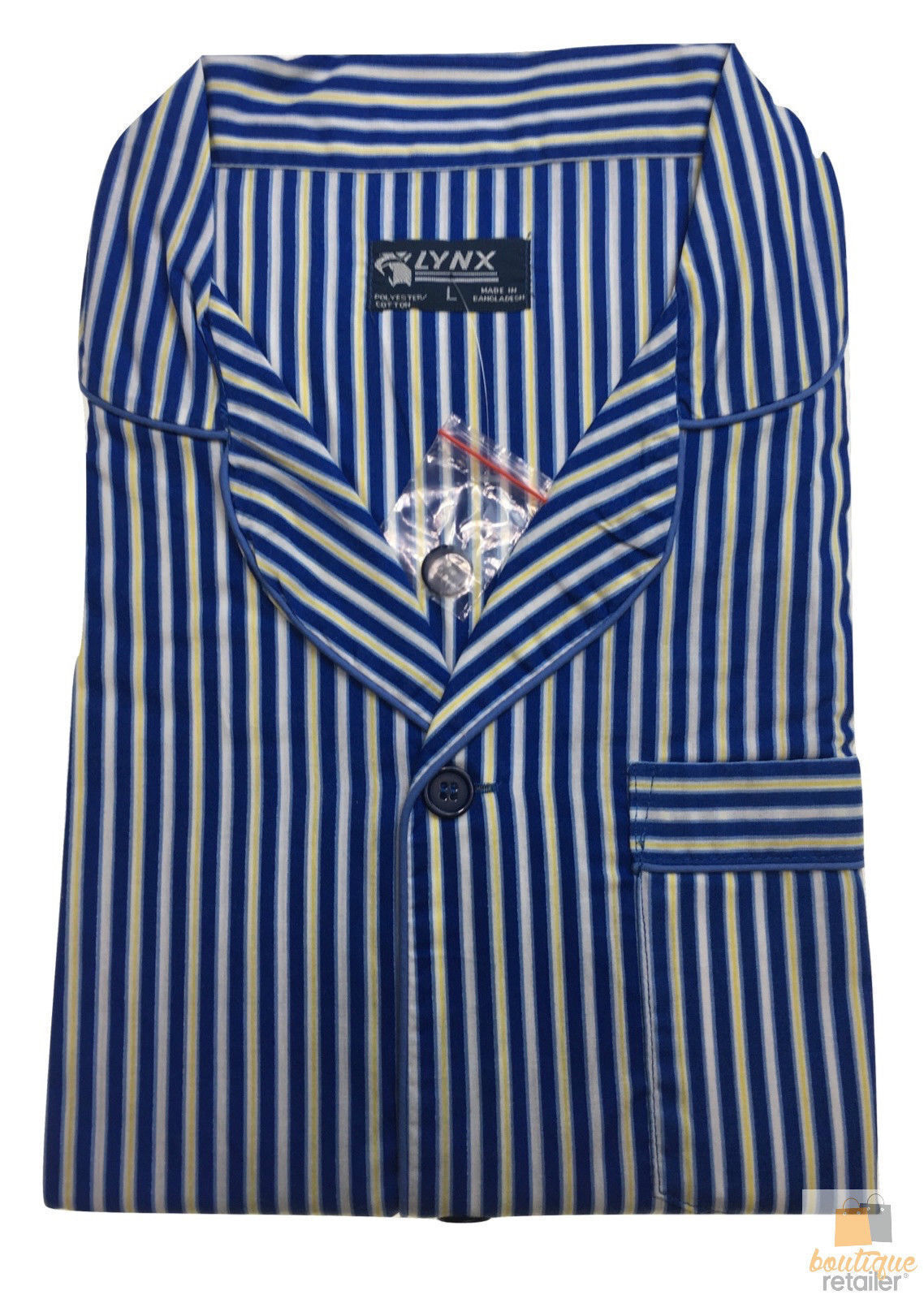 LYNX Men's Pyjamas SHIRT \u0026 SHORTS Set 