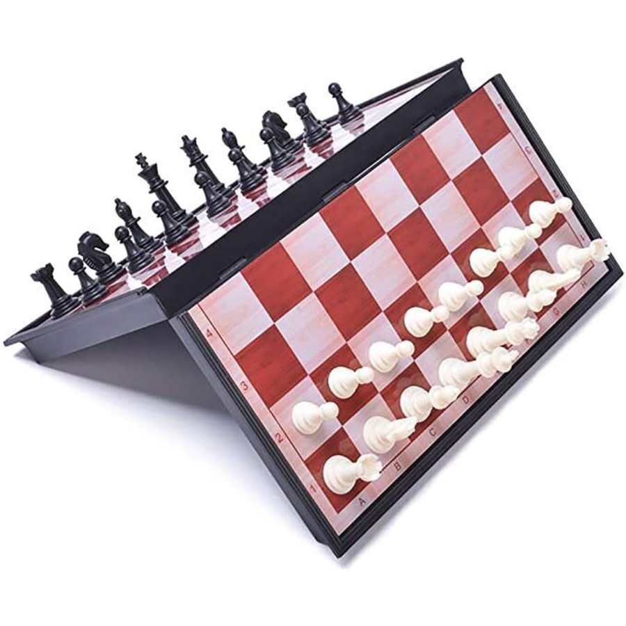 Magnetic Portable Travel Chess Game Set Folding Board Game Chessboard - 16 x 16cm