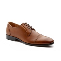 Massa Anzio Mens Leather Lace Up Boot Orthotic Friendly Work Dress Formal - Tan