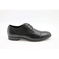 Massa Mens Michael Leather Dress Shoes Work Business Formal - Black