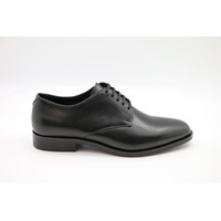 Massa Mens Valentino Leather Lace Up Dress Shoes Formal Work - Black