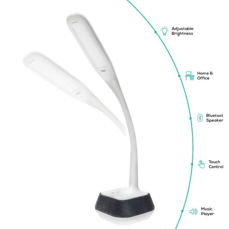 Mbeat Activiva Led Desk Lamp w/ Bluetooth Speaker Led Warm Cool Touch Sensitive