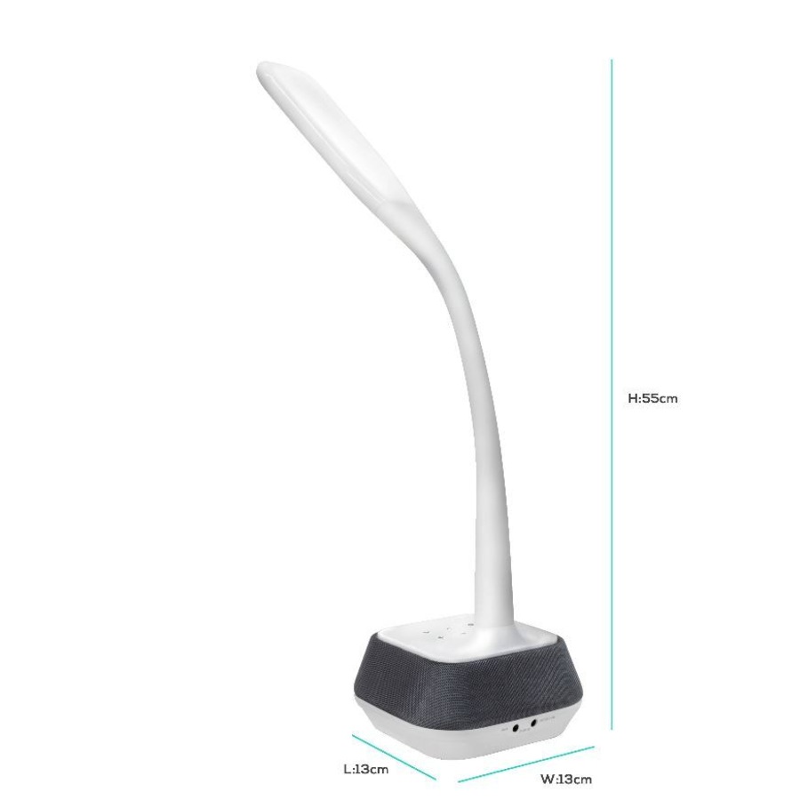 Mbeat Activiva Led Desk Lamp w/ Bluetooth Speaker Led Warm Cool Touch Sensitive