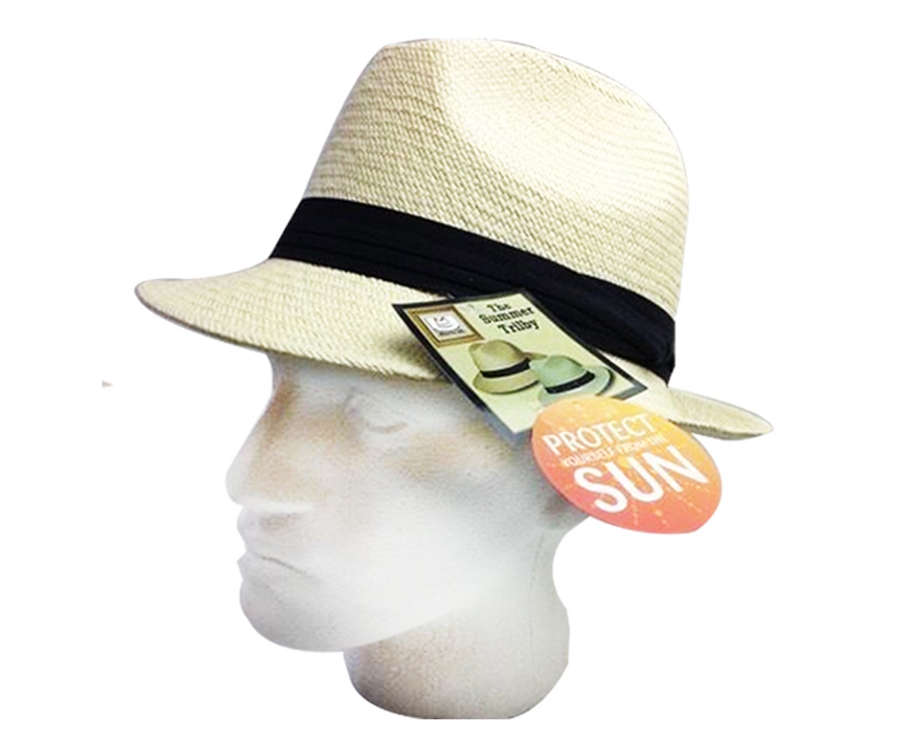 MELBOURNE HATS Fedora Ecuadorian Palm Straw Hat Handwoven Summer Panama Trilby