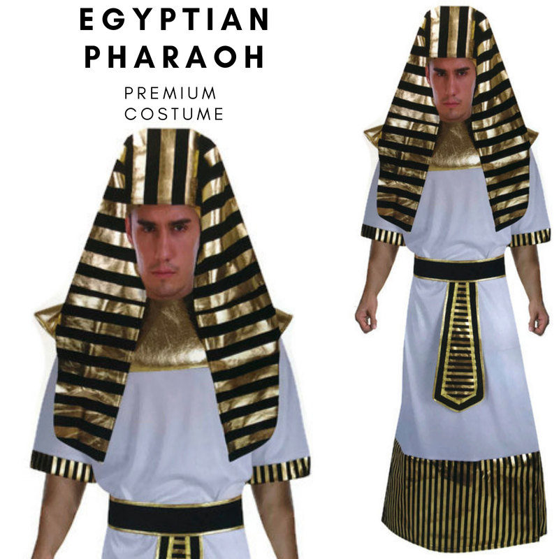Buy Men's EGYPTIAN KING Pharaoh Costume Cosplay Halloween Pharoah Ruler ...