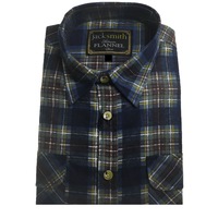 Mens FLANNELETTE SHIRT Check 100% COTTON Flannel Vintage Long Sleeve