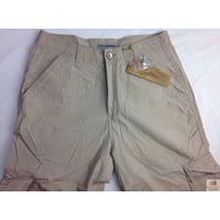 Mens 3/4 CARGO SHORTS Long Pants 100% COTTON Army Military Combat Summer