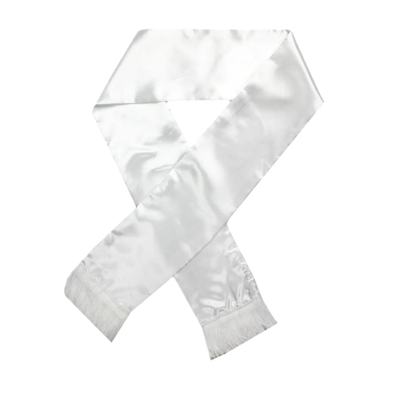 Buy Mens Gatsby 1920s Hollywood Gangster White Scarf Silky Soft with