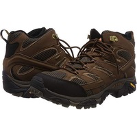 Merrell Mens Moab 2 Mid GTX Gore-Tex Hiking Shoes Boots Trail Outdoor - Earth