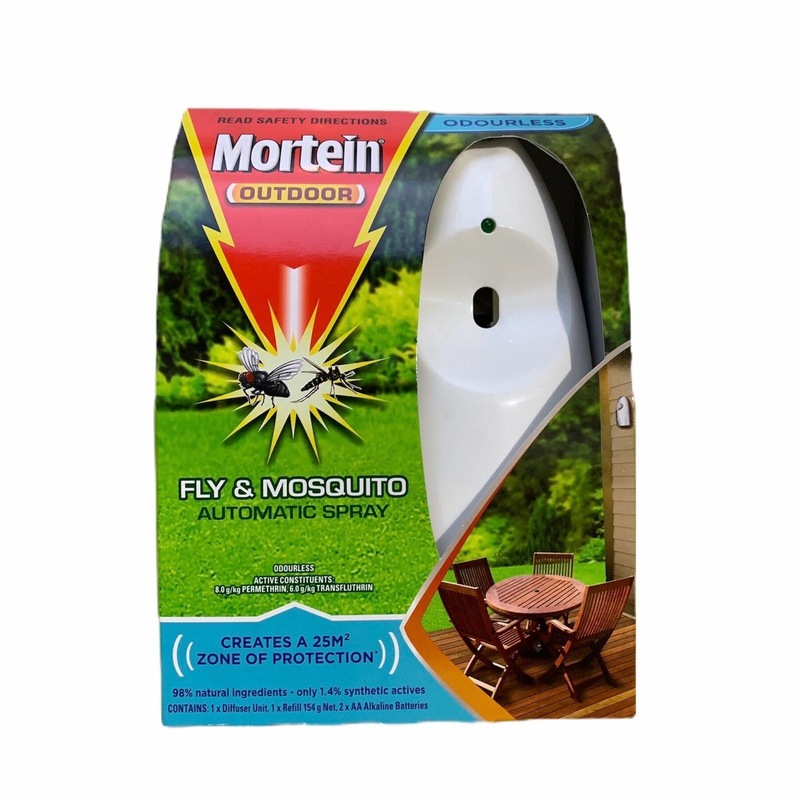 Mortein Auto Outdoor Mosquitoes System w Refill & Batteries Mozzie Repellant Buy Insect