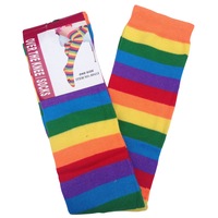 OVER THE KNEE SOCKS Plain Striped High Thigh Ladies Long Womens Stripey Stocking