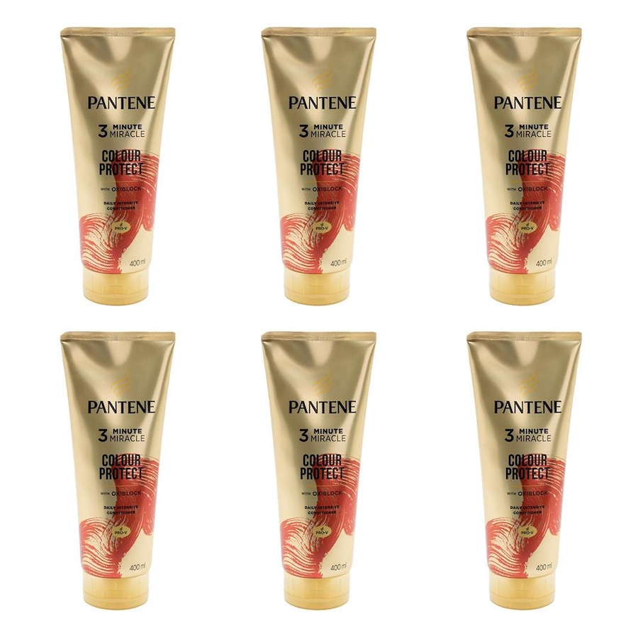 6x Pantene 400ml 3 Minute Miracle Colour w Oxiblock Intensive Conditioner