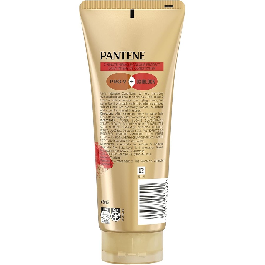 6x Pantene 400ml 3 Minute Miracle Colour w Oxiblock Intensive Conditioner
