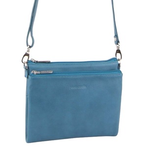Pierre Cardin Ladies Cross Body Bag Leather Clutch Shoulder Sling Womens - Tropical