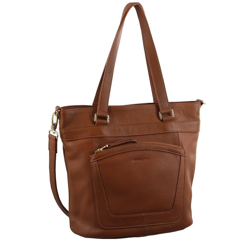 Pierre Cardin Soft Italian Leather Handbag Tote Shoulder Messenger ...