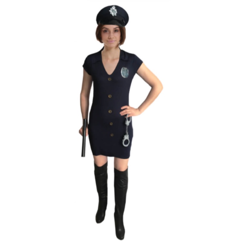 Buy Police Woman Costume Arresting Officer Ladies Fancy Dress Halloween