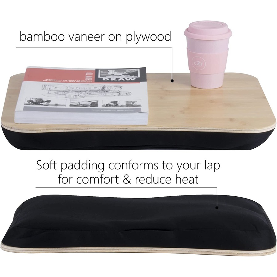 Portable Deluxe Bamboo Laptop PC Table Lap Tray Read Workstation