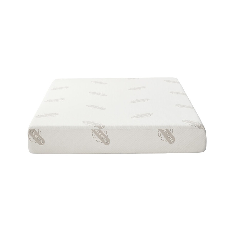 Premium Memory Foam Mattress w/ Organic Cotton Fabric - Queen