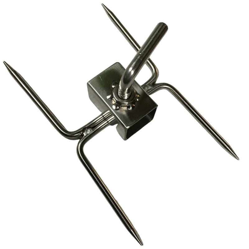 Buy Premium Stainless Steel Double Sided Gyro Fork BBQ Barbecue Spit