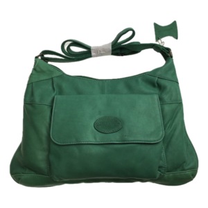Premium Womens Leather Shoulder Bag Messenger Satchel Handbag Purse Travel - Green