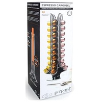 PREPARA COFFEE CAPSULE RACK Stand Pod Dispenser Storage Tower Espresso Carousel