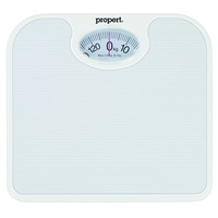 Propert 130kg Mechanical Bathroom Scales Weight Checker Kilo Stone - White