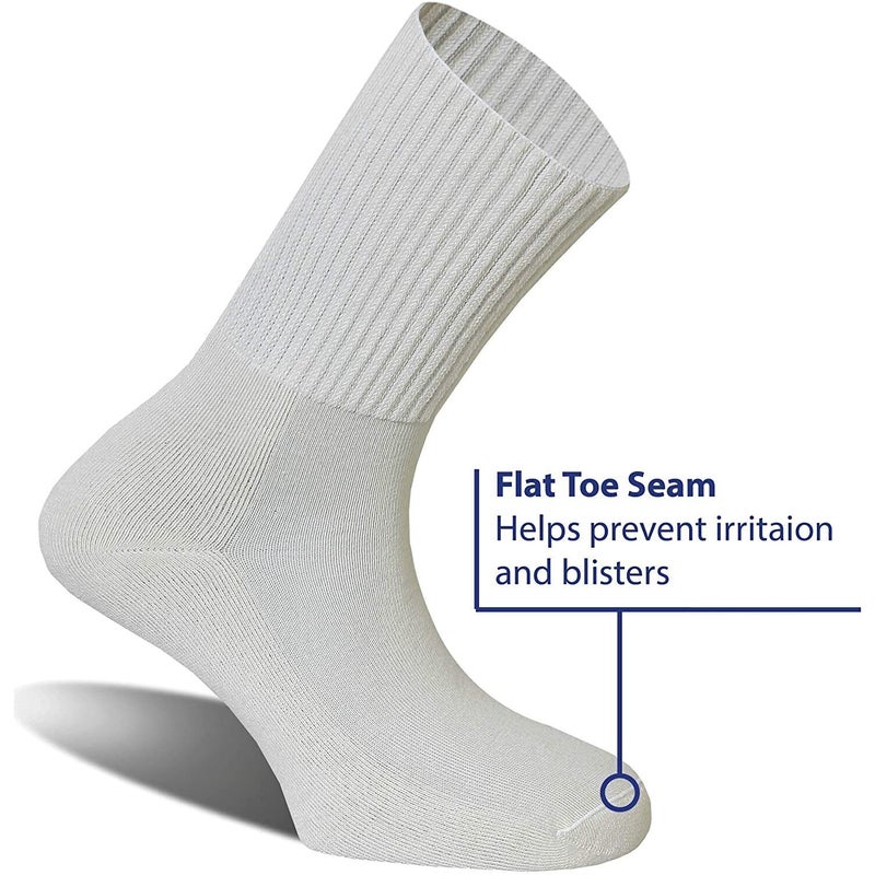 Buy REFLEXA Diabetic Socks Flat Toe Seam Comfort Medical Circulation ...