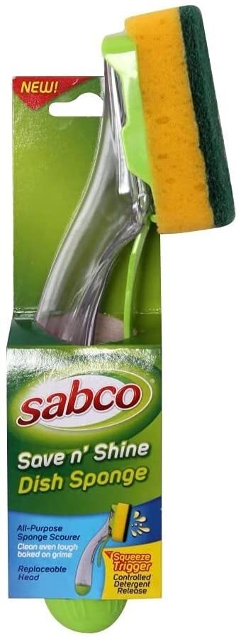 Sabco Save N Shine Dish Sponge With Squeeze Trigger