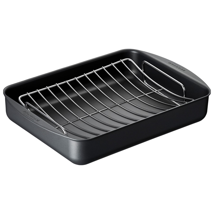 Buy Scanpan 5L Classic Medium Roaster Baking Tray Pan with Grill BBQ ...