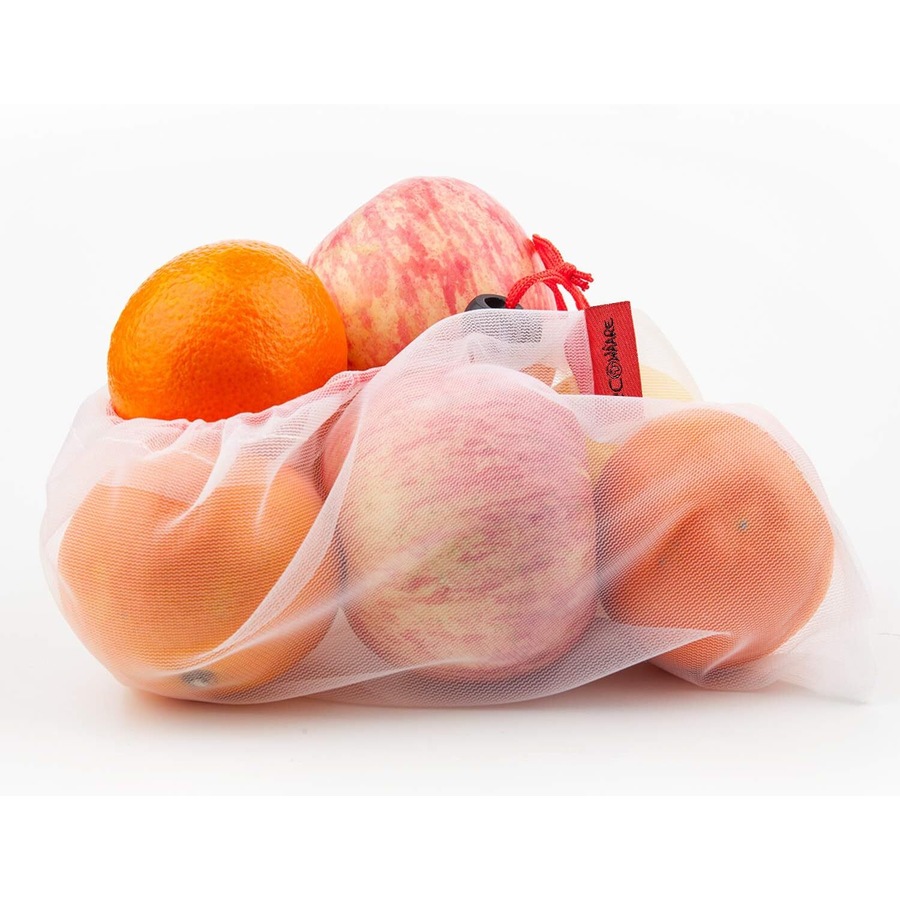Set of 10 ECOCLAND Reusable Mesh Produce Bags Fruit Grocery Storage Washable Eco Bag