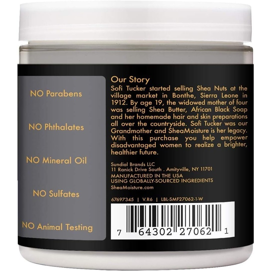 Shea Moisture 170g Clarifying Mud Mask African Black Soap w/ Tamarind Extract & Tea Tree Oil