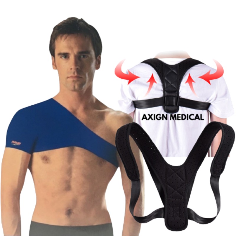 Buy Shoulder Support Brace + Medical Posture Back Support Brace
