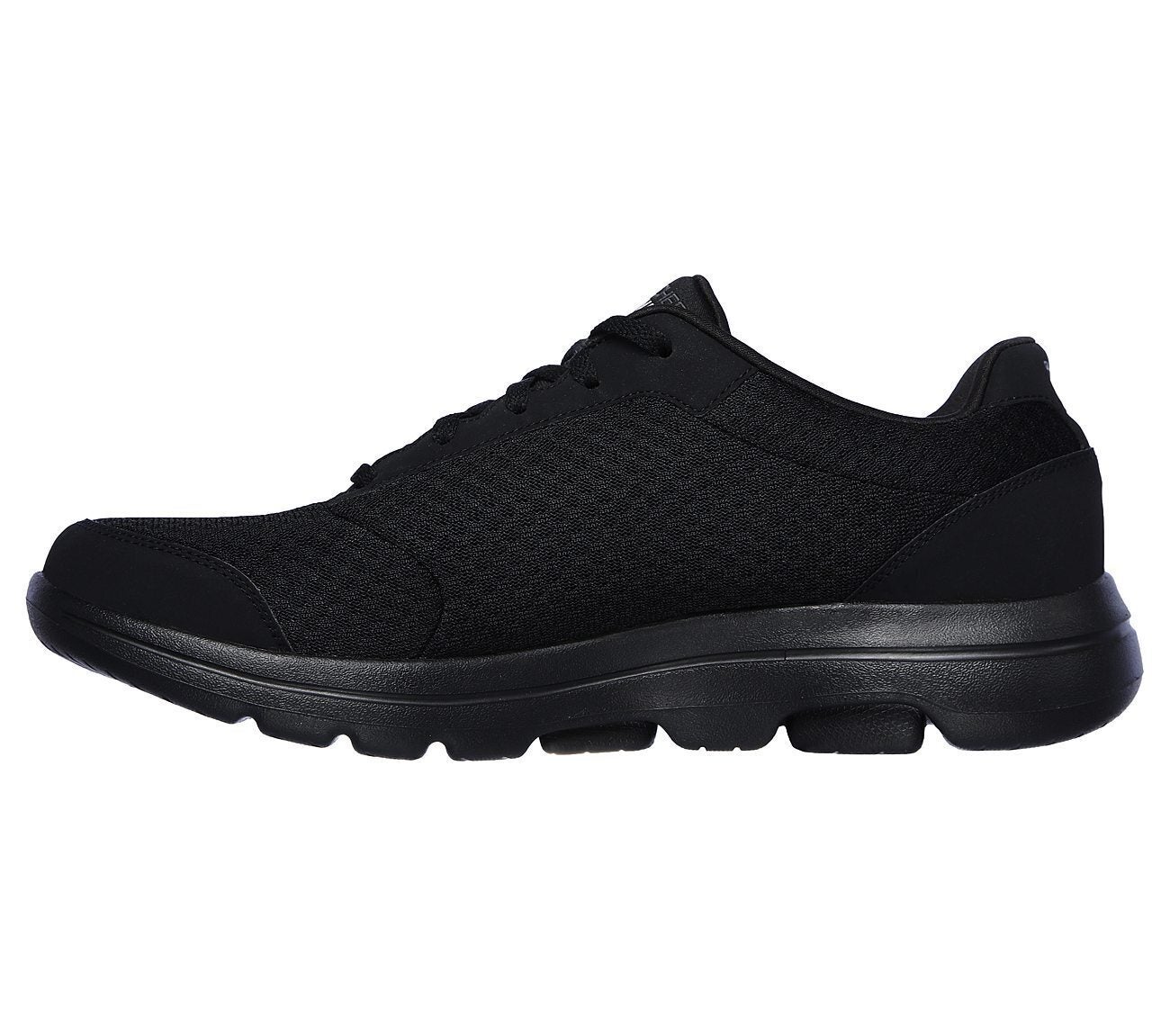 skechers go walk black lace