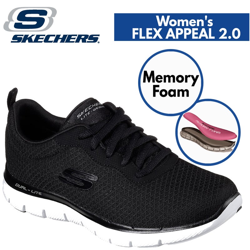 skechers air cooled memory foam womens shoes