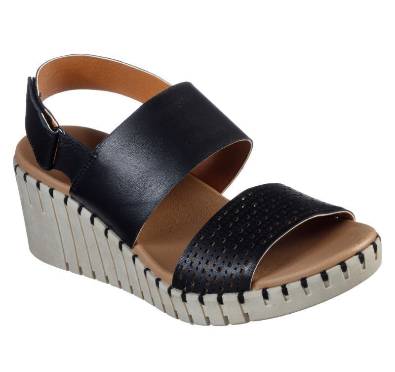 Skechers luxe foam outlet wedge sandals