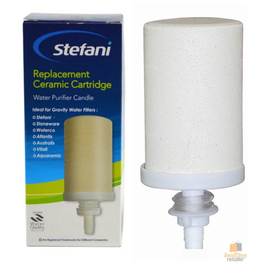 STEFANI Replacement Ceramic Water Filter Cartridge Purifier Candle Natural