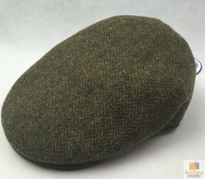 STRATFORD County Cap English Tweed Herringbone Wool Blend Hat