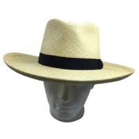 STRAW PANAMA CUENCA HAT Sun Beach Golf Cap Summer Hand Woven Made in USA K4A