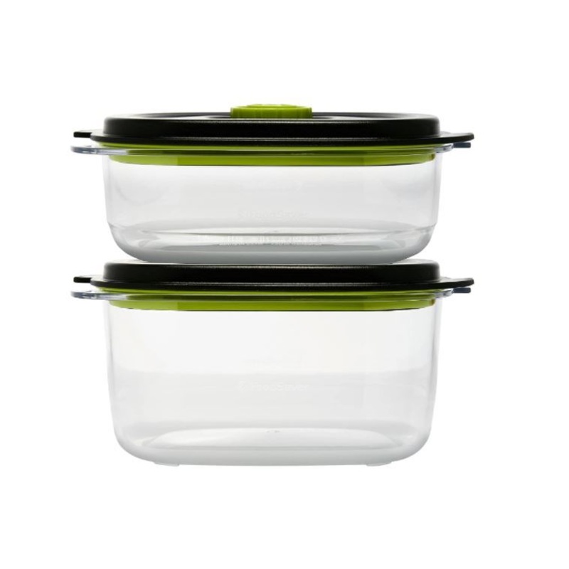 Buy Sunbeam 2Piece FoodSaver Preserve & Marinate Container Set Black