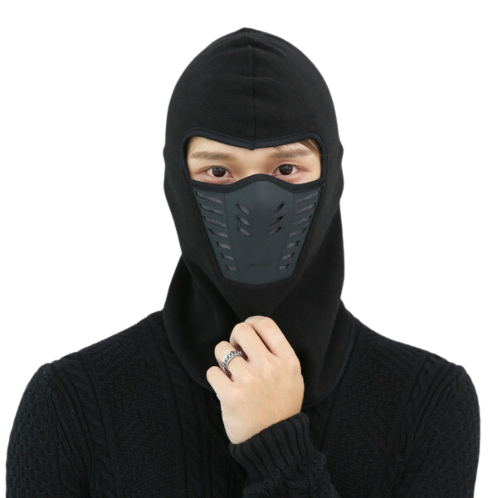 Thermal Fleece Balaclava Windproof Breathable Ski Face Mask Hood Warm Weather